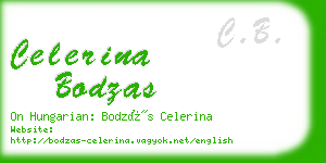 celerina bodzas business card